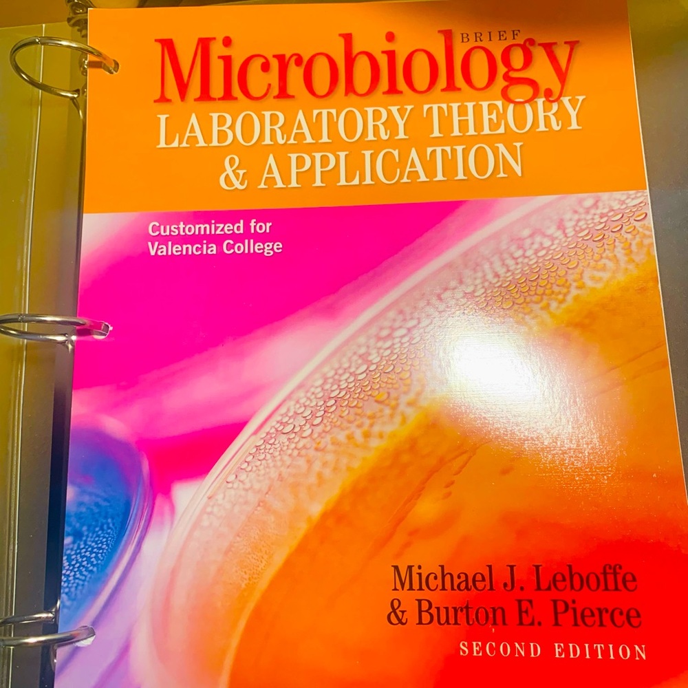 NEW Microbiology Laboratory Theory & Application Book.